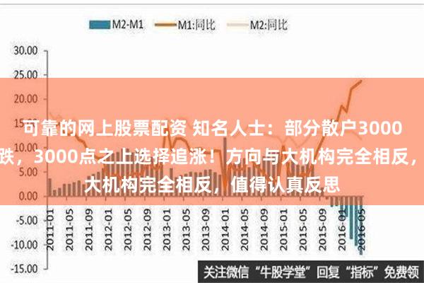 可靠的网上股票配资 知名人士：部分散户3000点之下选择杀跌，3000点之上选择追涨！方向与大机构完全相反，值得认真反思