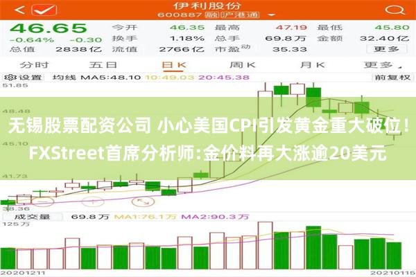 无锡股票配资公司 小心美国CPI引发黄金重大破位！FXStreet首席分析师:金价料再大涨逾20美元