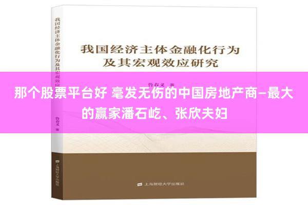 那个股票平台好 毫发无伤的中国房地产商—最大的赢家潘石屹、张欣夫妇